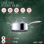 Saucepan with lid 24cm/4L