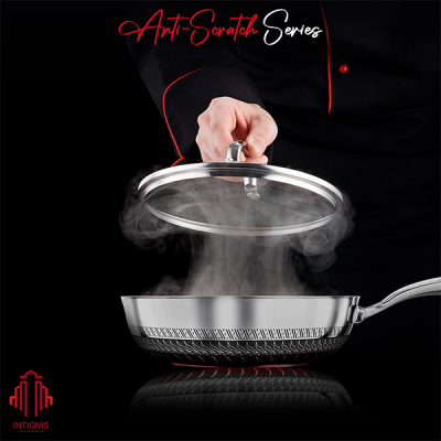 Stainless Steel Saucepan & Frying Pan Set