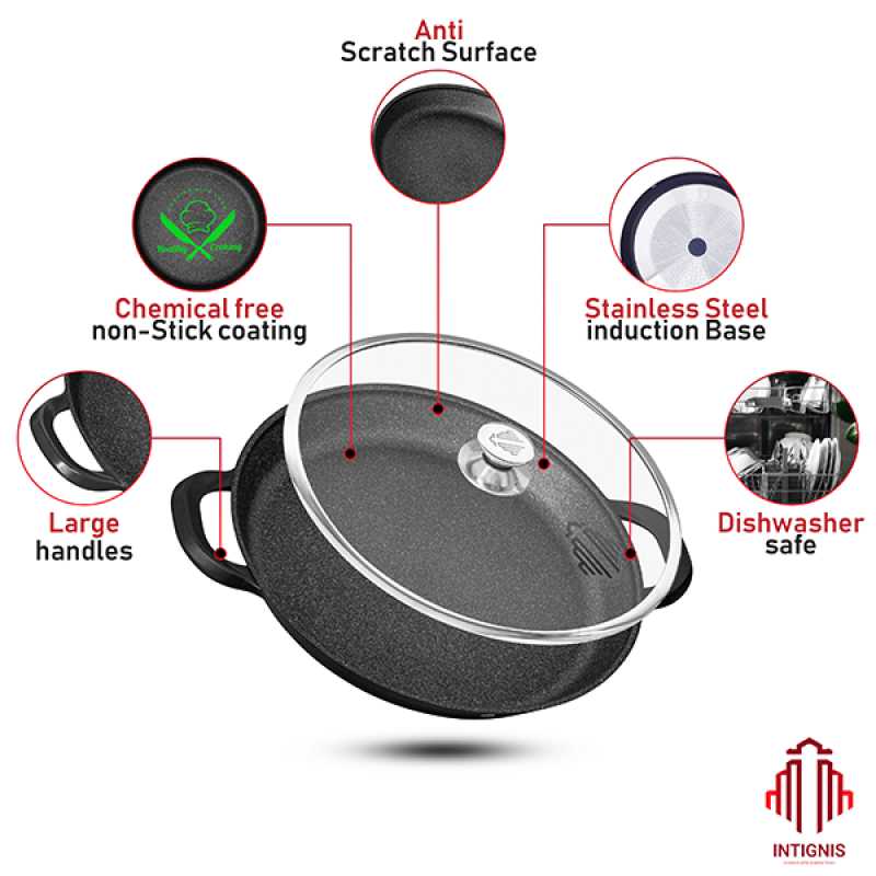 Paella Pan with Lid - 32cm