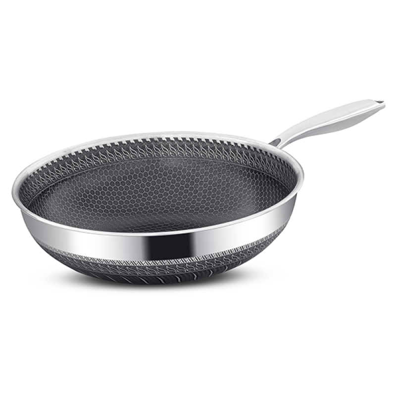 Stainless Steel Wok - 30cm/ 6L