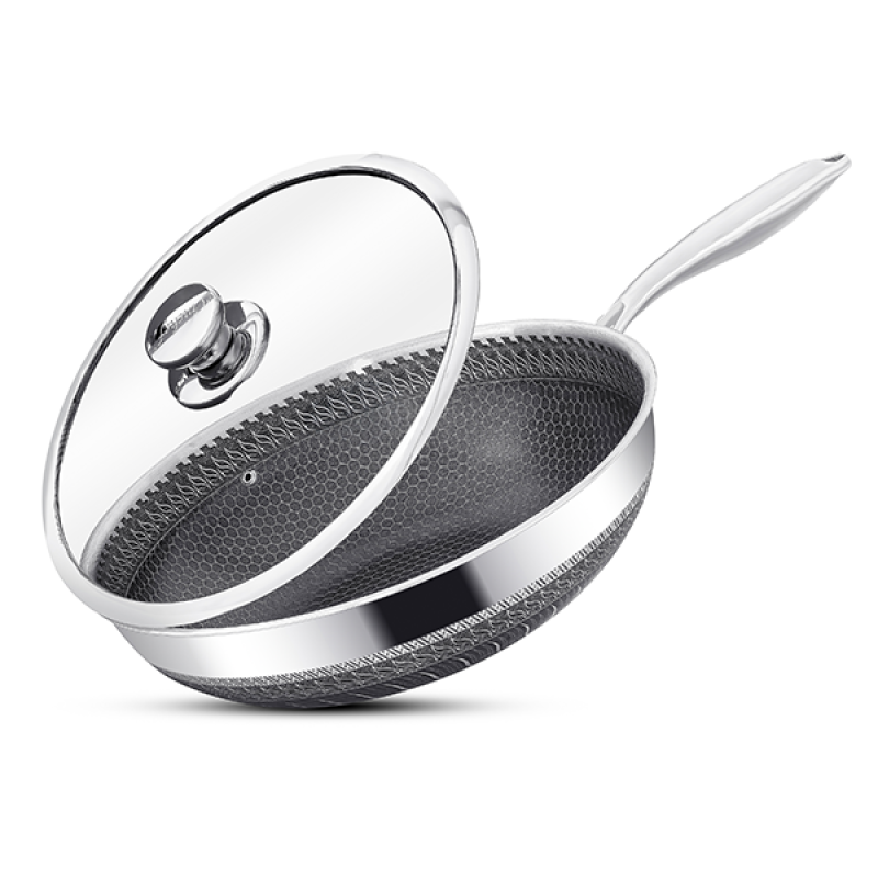Stainless Steel Wok - 30cm/ 6L