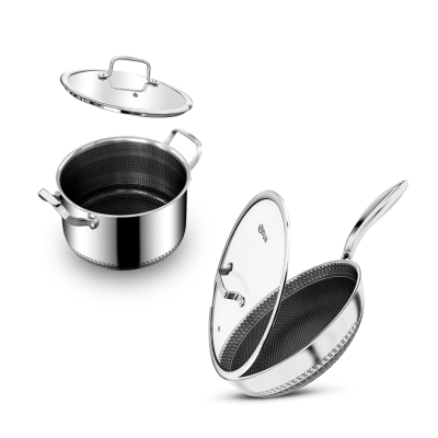 Stainless Steel Frying Pan & Casserole Set