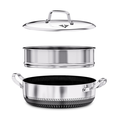 Shallow Casserole with Steamer - 30cm / 5.5L